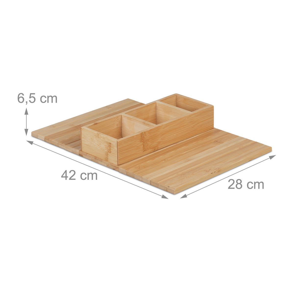 SOFATABLETT - Multicolor, Holz/Textil (42/6.5/28cm) - Relaxdays