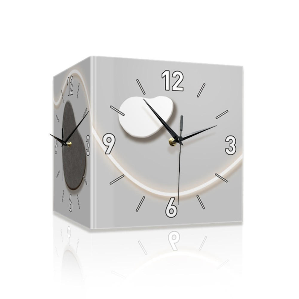 WANDUHR, Acrylmaterial, 30 x 30 x 30 cm, EU-Stecker - Weiß, Kunststoff (30/30/30cm) - Authentics