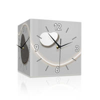 WANDUHR, Acrylmaterial, 30 x 30 x 30 cm, EU-Stecker - Weiß, Kunststoff (30/30/30cm) - Authentics