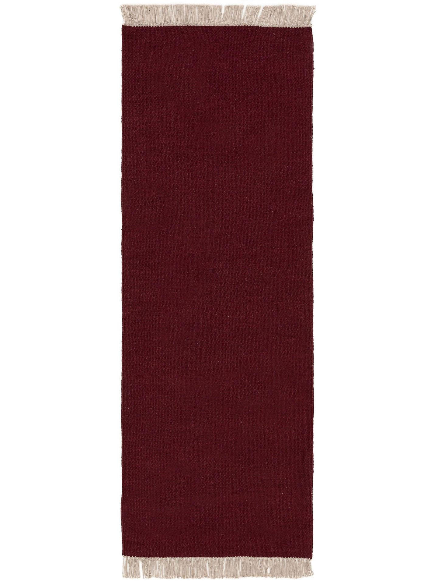 TEPPICH Wollteppich Liv Rot - Rot, Textil (80/1cm) - KUNSTLOFT