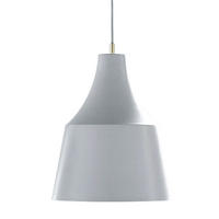 HÄNGELEUCHTE Textil Grau Rund - Grau, Metall (32/32/42cm)