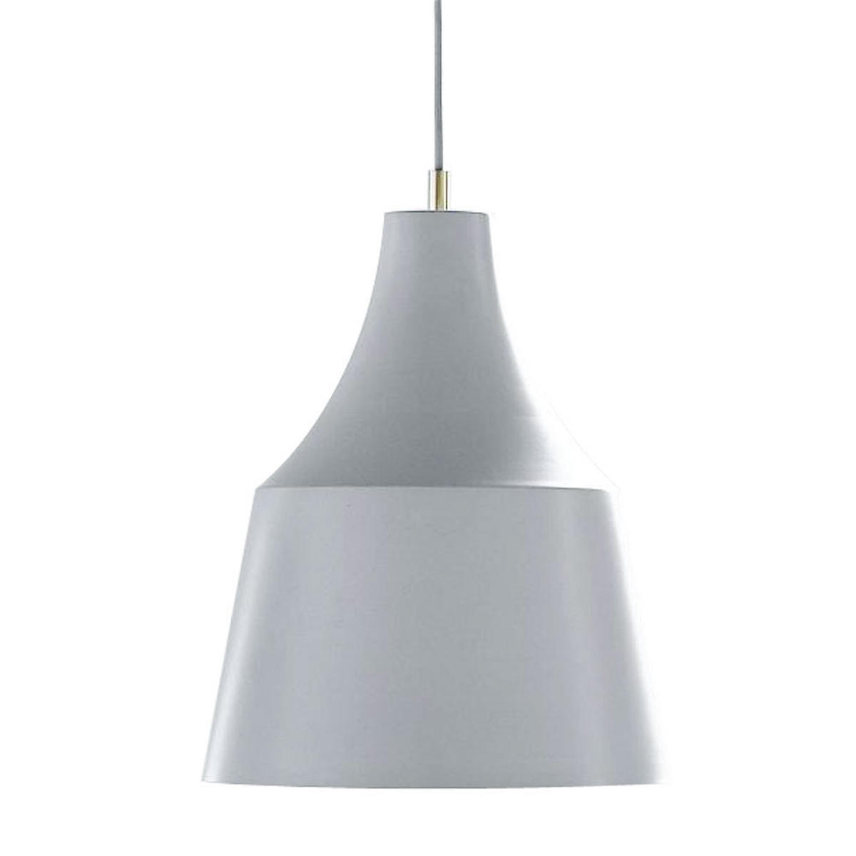 HÄNGELEUCHTE Textil Grau Rund - Grau, Metall (32/32/42cm)