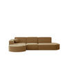 GARTENECKSOFA L-Form Garten Modena L Patio Capucino Links - Cappuccino, Holz/Textil (165/78/296cm) - Kaiser Möbel