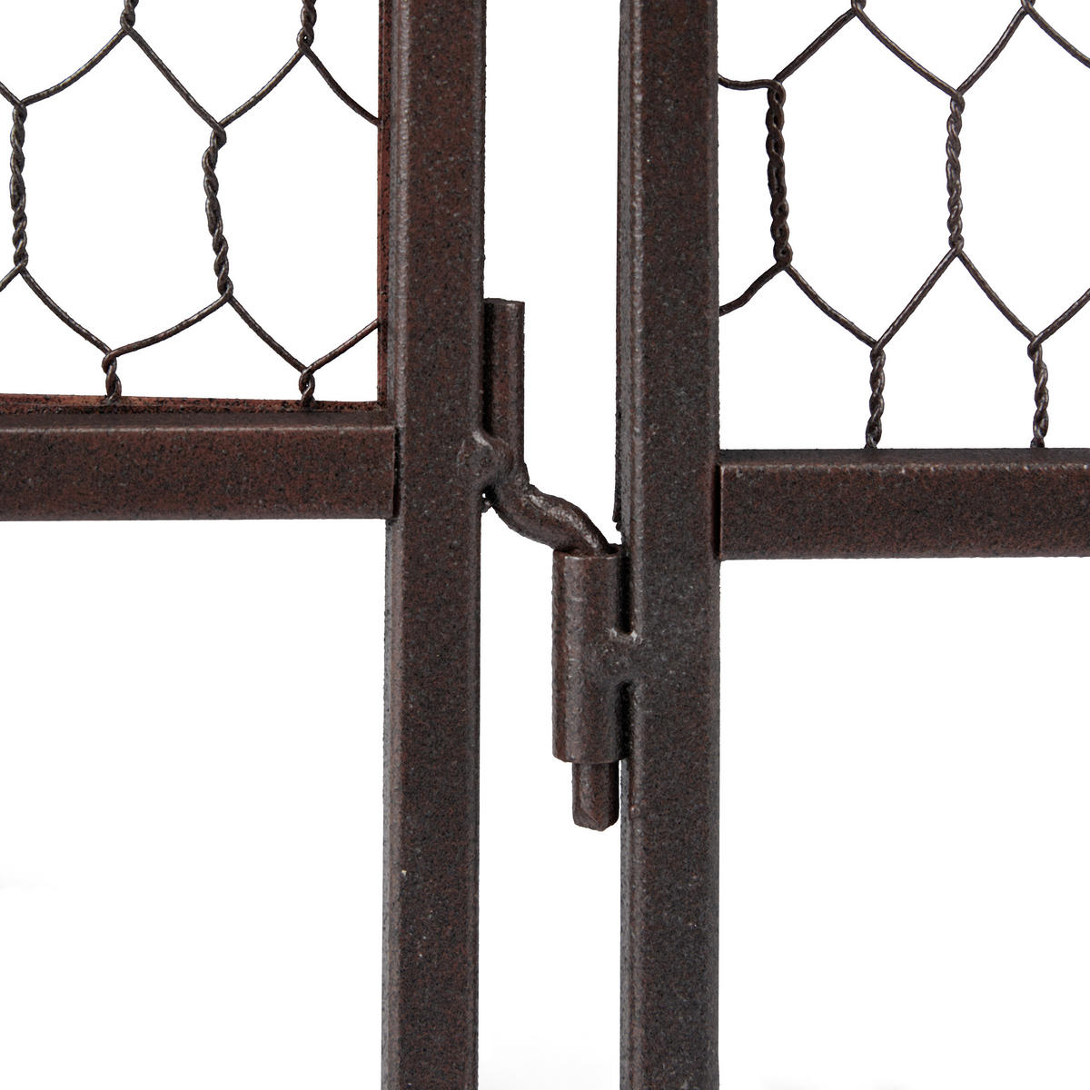 3xBEETEINFASSUNG - Dunkelbraun, Metall (63/79/1.5cm) - Relaxdays