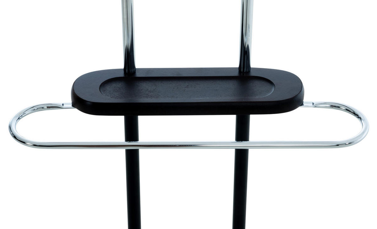 HERRENDIENER Metall schwarz - Schwarz, Metall (43/109/28cm) - CLP