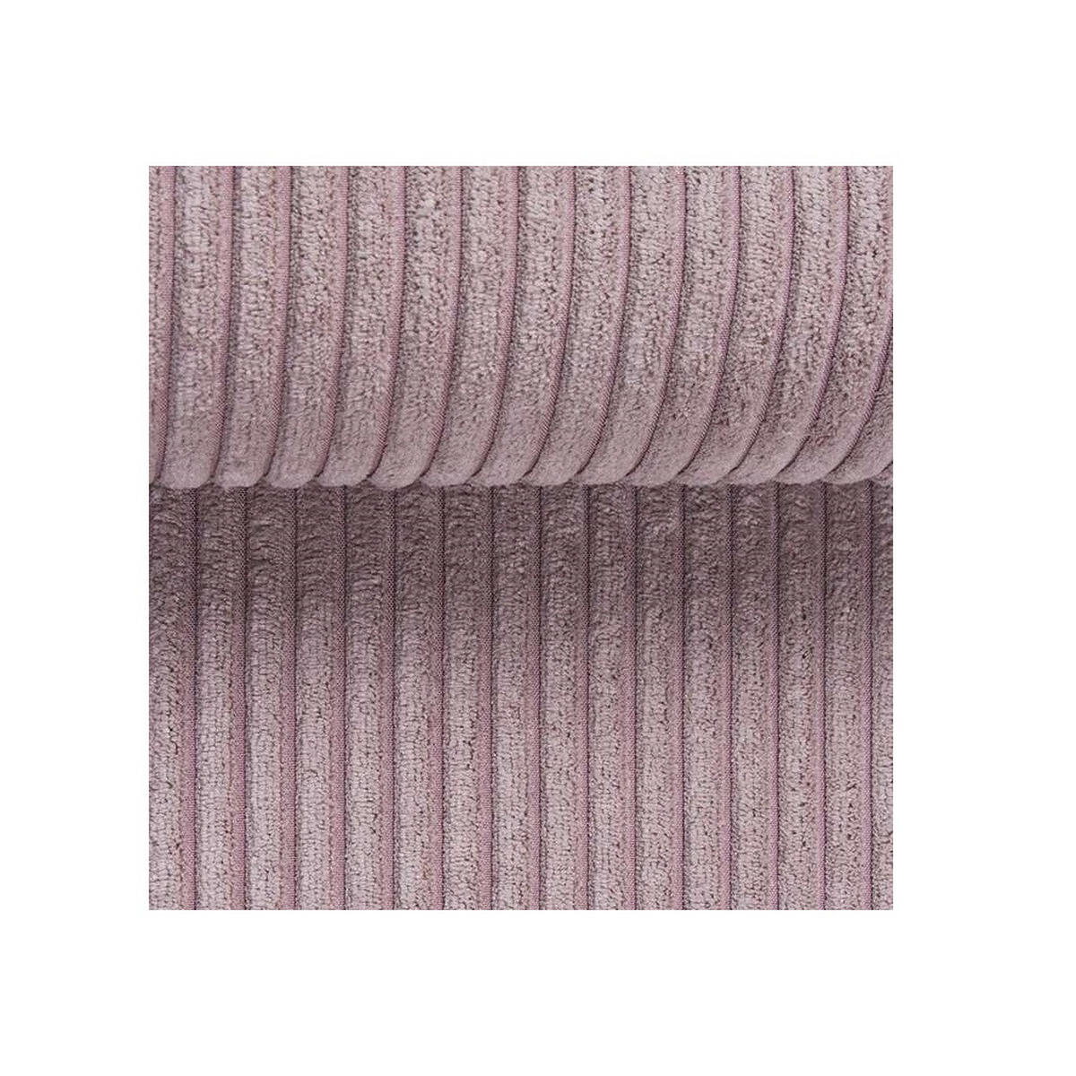 ECKSOFA Nova Puderrosa Cord - Pink/Schwarz, Holz/Kunststoff (262/176cm) - S-Style Möbel