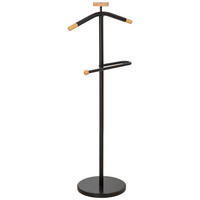 GARDEROBENSTÄNDER aus metall und holz - Schwarz, Metall (30/120/30cm) - Wanderlust