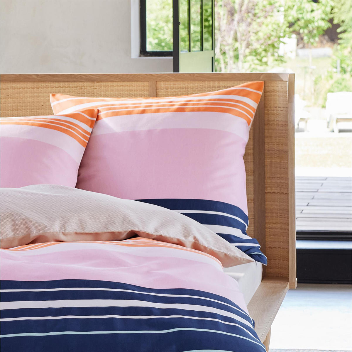 WENDEBETTWÄSCHE CARLSON - Blau, Textil (135/200cm) - Esprit