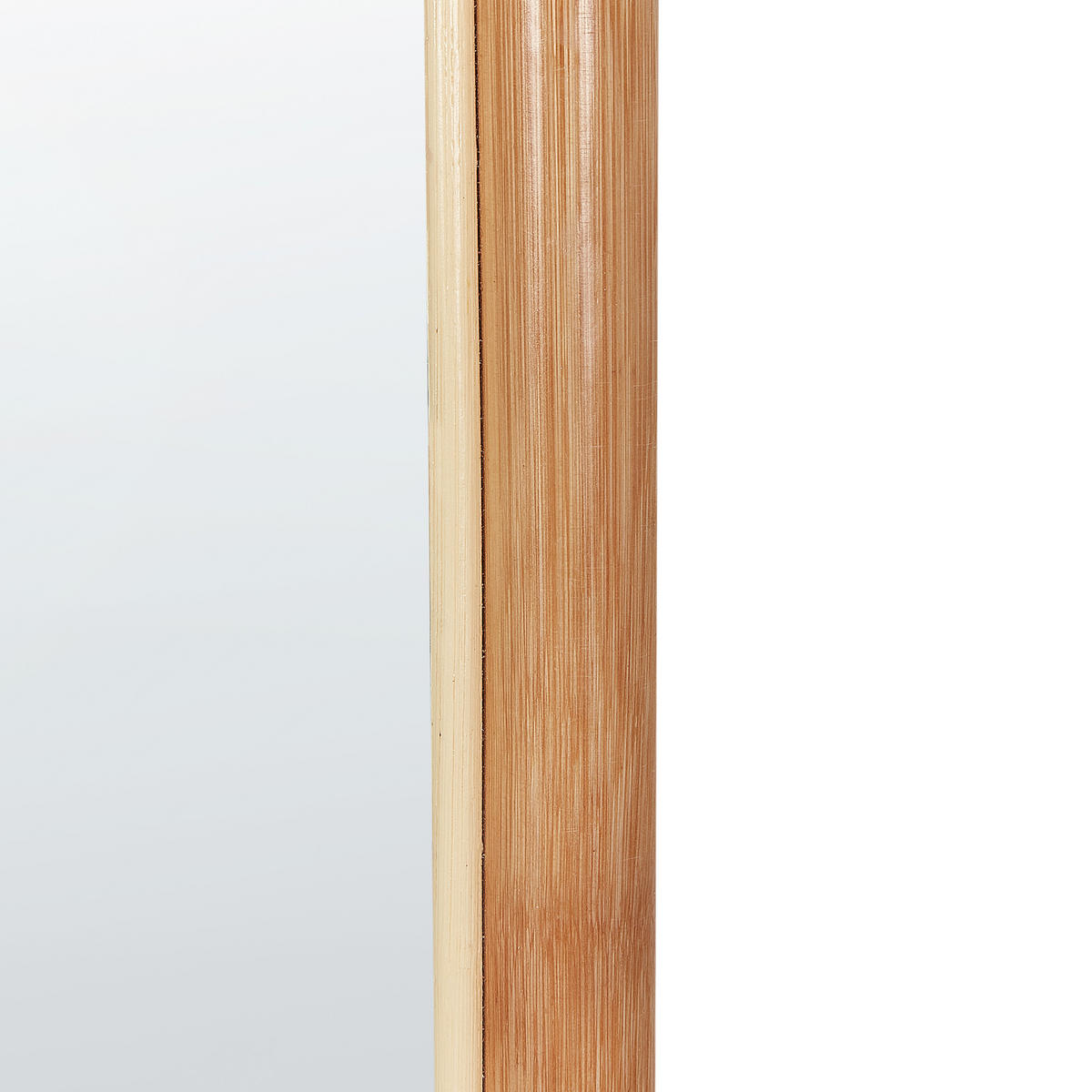 OGLINDĂ PE SUPORT 170 cm ratan culoare naturală Brussey - culoare naturală, materiale naturale (41/170/3cm) - Beliani