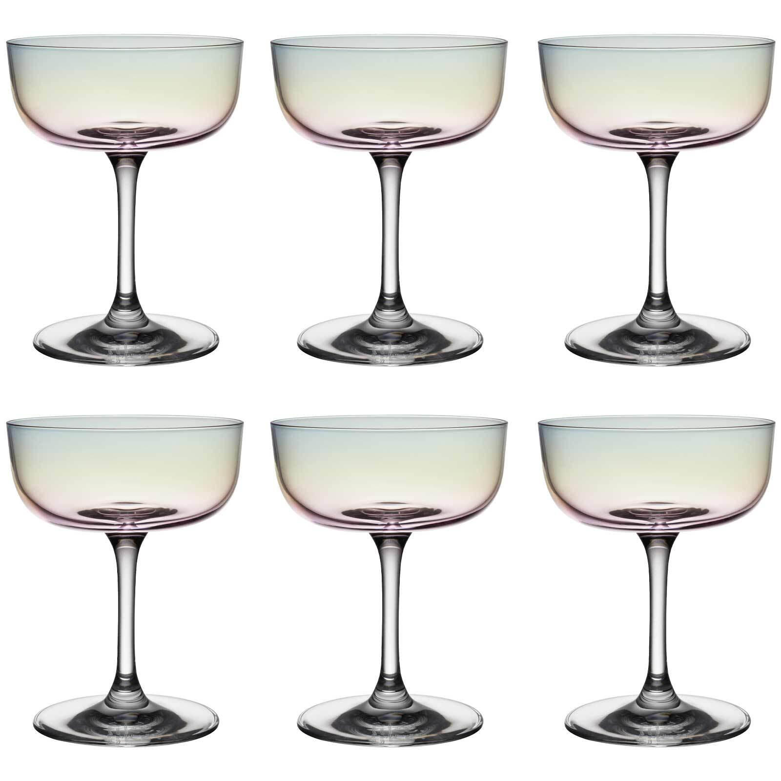SEKTSCHALEN / DESSERTSCHALEN Like Glass Pearl 100 ml 6er Set - Multicolor, Glas (0.1L) - like.Villeroy & Boch