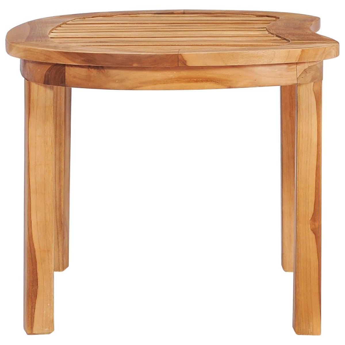 COUCHTISCH 90x50x45 cm Massivholz Teak - Braun, Holz (50/1/45cm) - furnicato