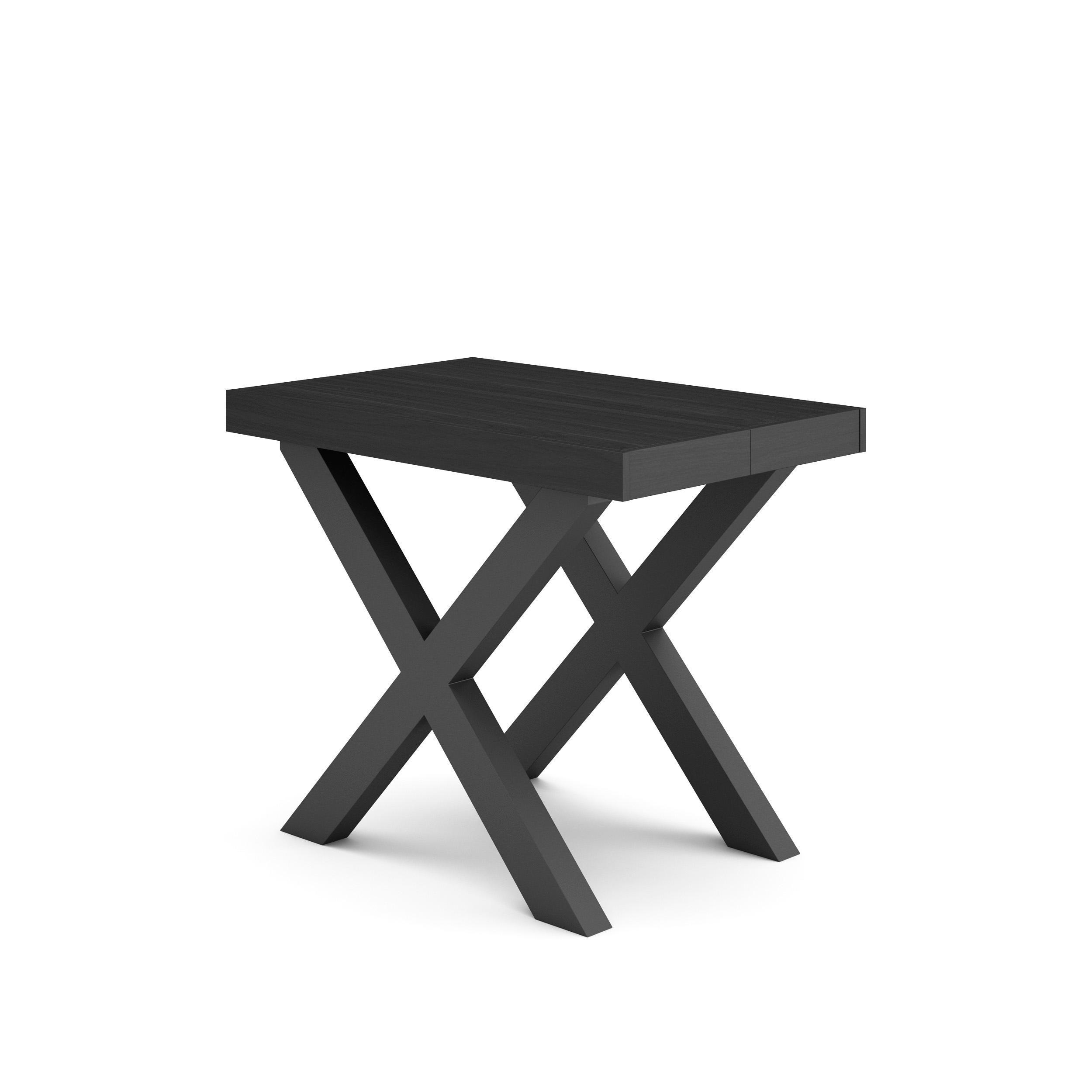 Skraut Home Konsolentisch Schwarz 160x73x90 cm