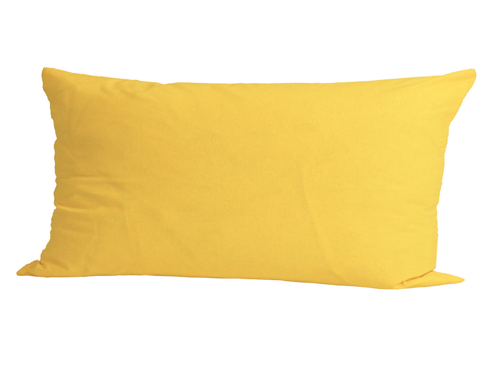 KISSENBEZUG Basic 100% Baumwolle gelb 80/40 cm - Gelb, Textil (40/80cm) - beties Heimtextil