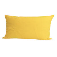 KISSENBEZUG Basic 100% Baumwolle gelb 80/40 cm - Gelb, Textil (40/80cm) - beties Heimtextil