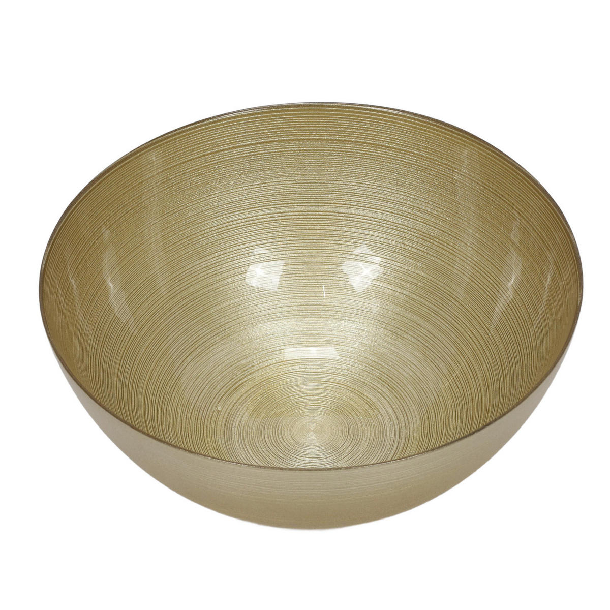 DEKOSCHALE aus Glas Golden 28/28/12 cm - Goldfarben, Glas (28/12/28cm) - Home Styling Collection