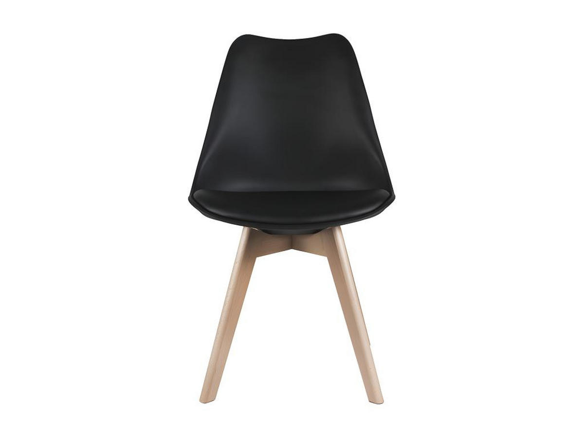 STUHL 2er-Set - Polypropylen & Buche - Schwarz - JODY - Schwarz, Kunststoff (57/82/49cm) - Vente-Unique