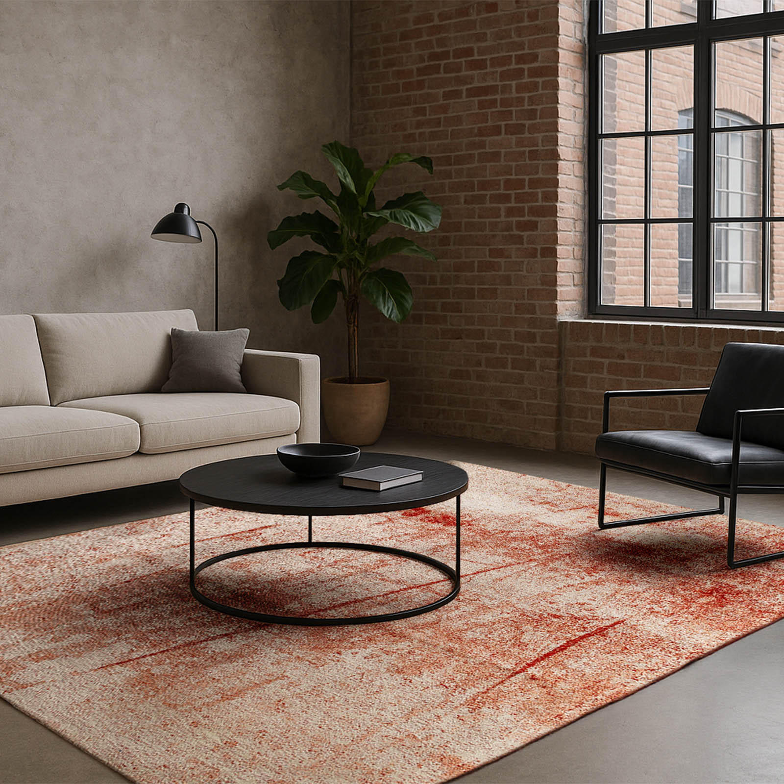 TEPPICH Dorsoduro Red Ochre 170/240 cm - Rot, Textil (170/240cm) - Lola&Moi