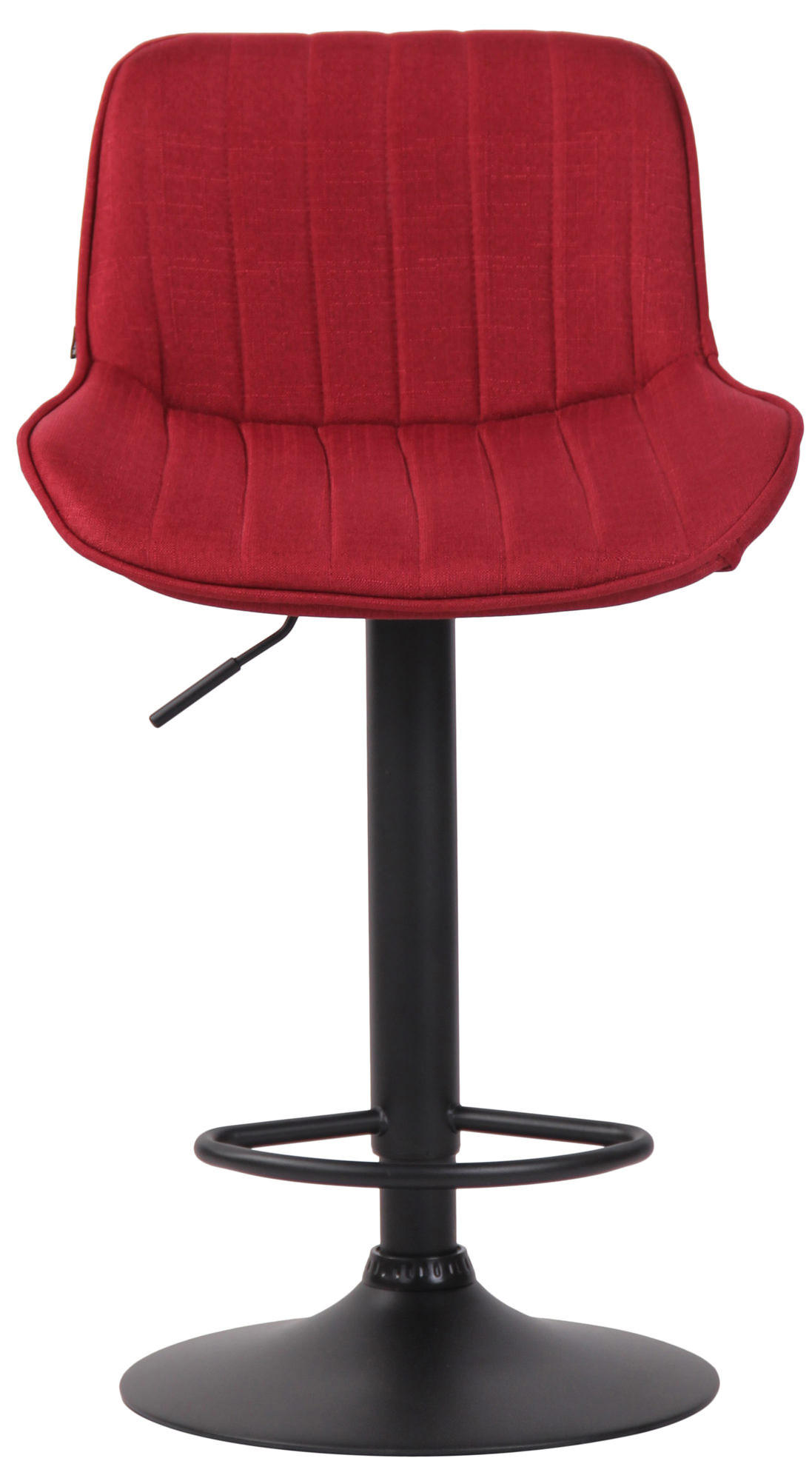 BARHOCKER Stoff rot - Rot/Schwarz, Textil/Metall (50/86/50cm) - CLP