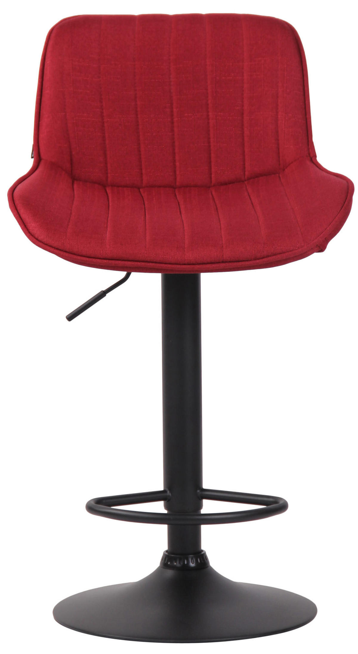 BARHOCKER Stoff rot - Rot/Schwarz, Textil/Metall (50/86/50cm) - CLP