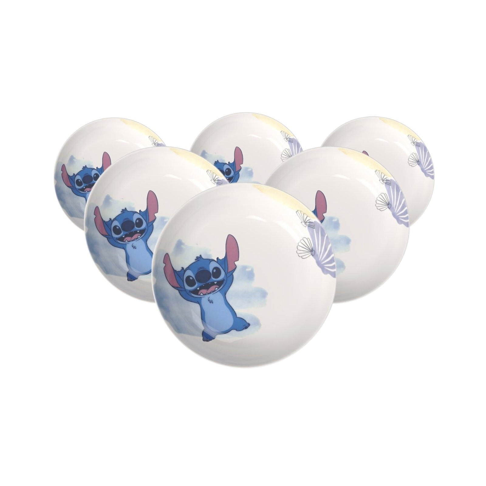 SUPPENTELLER Disney Stitch bunt ø 18,7 cm 6er Set - Multicolor, Keramik (18.7/4.5/18.7cm) - Villeroy & Boch