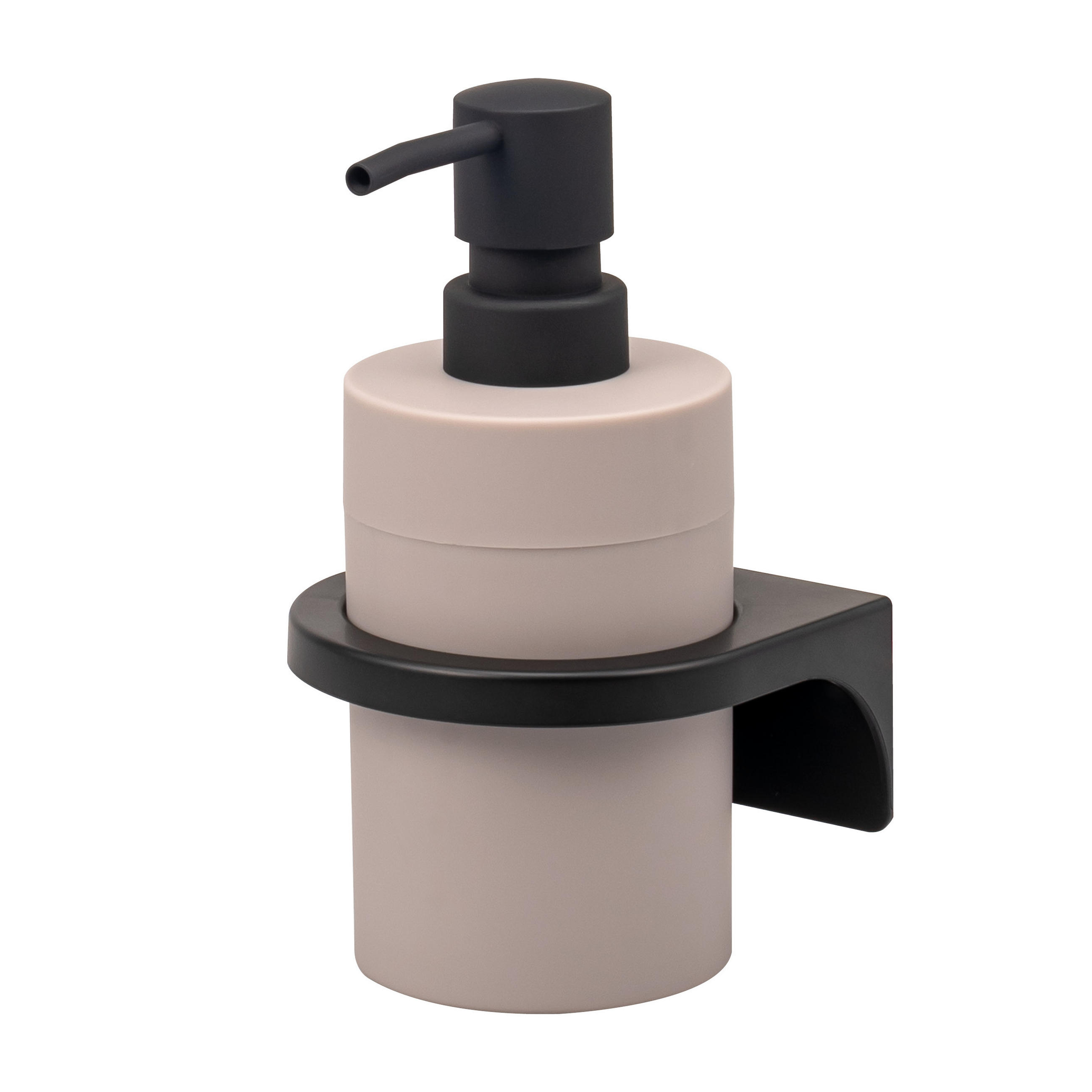 SEIFENSPENDER SAVONA Softtouch, taupe, rund - Taupe, Kunststoff (9/16/10.5cm) - bremermann