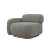 SOFAELEMENT Links Bouclé Stoff Beige - Greige/Beige, Holz/Textil (95/73/95cm) - Makamii