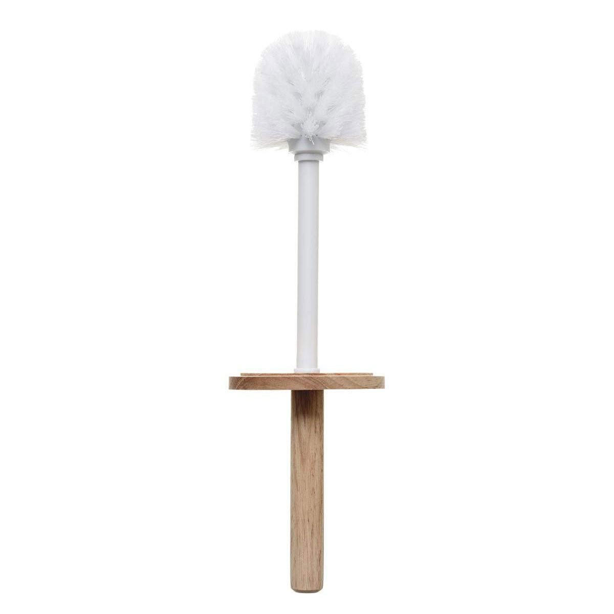 WC-BÜRSTE aus Bambus und Polyresin 10/10/38 cm - Weiß, Kunststoff (10/38/10cm) - 5five Simply Smart