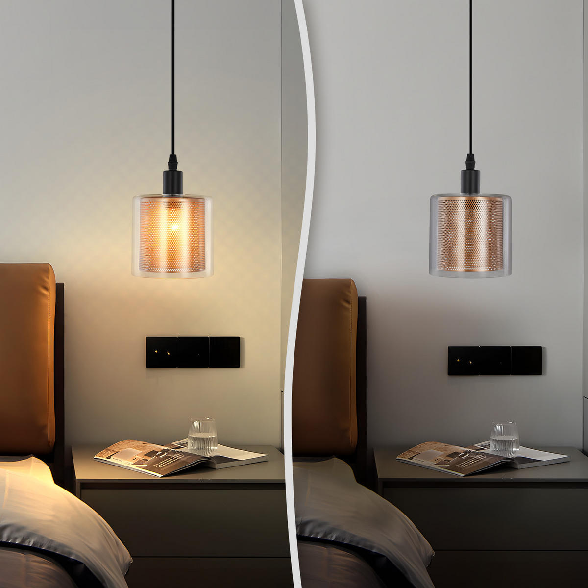 HÄNGELEUCHTE KaiH 12.0/13.0/205.0 cm - Beige, Glas (12/13/205cm) - ZMH
