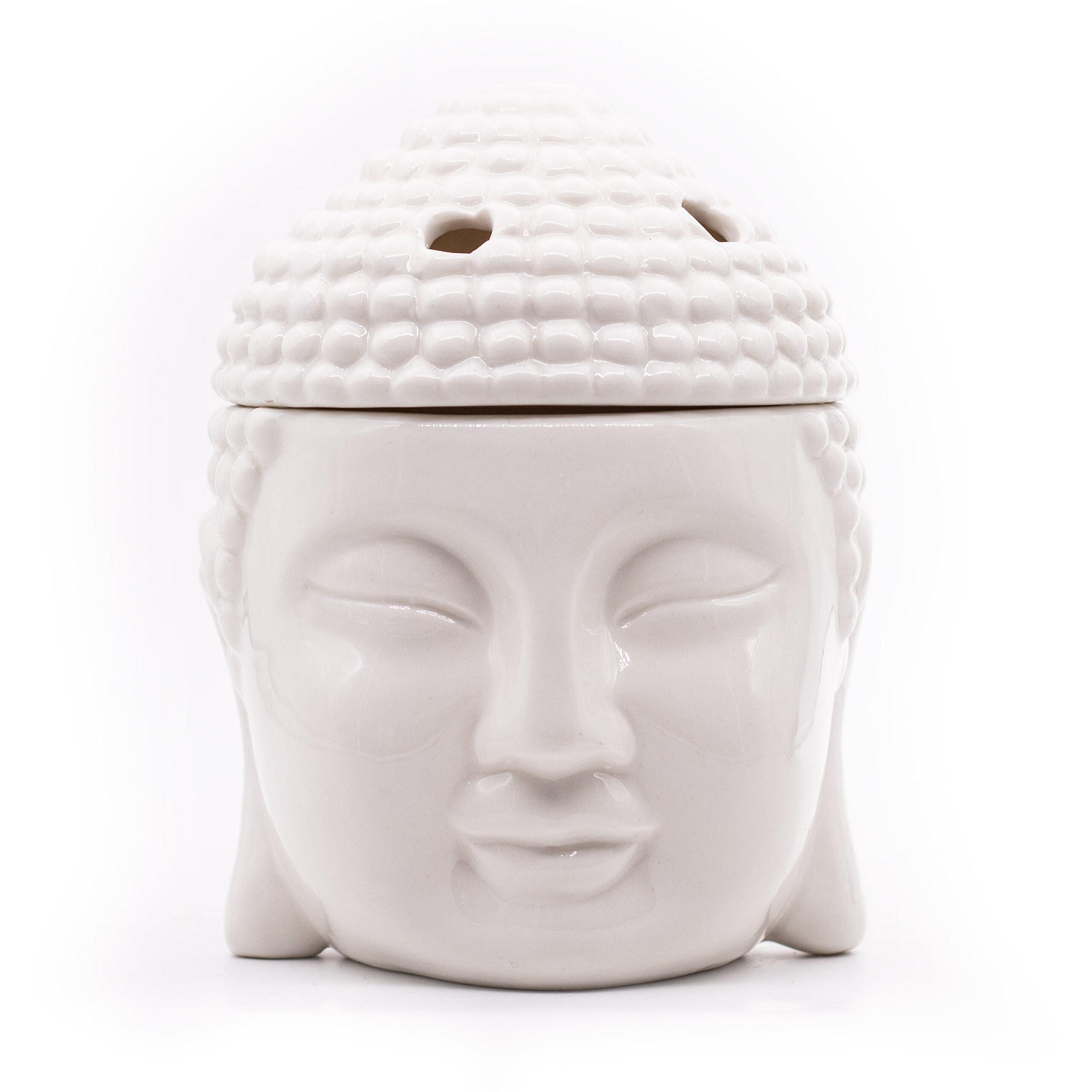 ARÓMALAMPA Bílá porcelán Buddha