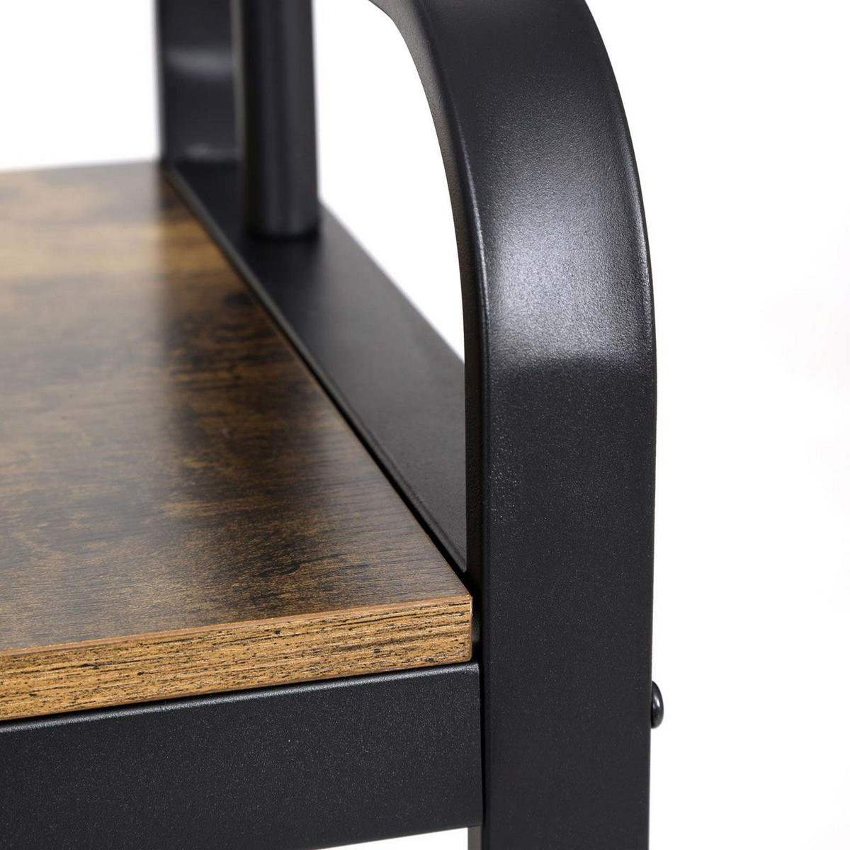 GARDEROBENSTÄNDER - Schwarz, Holzwerkstoff (33.7/34/72cm) - Hansiro