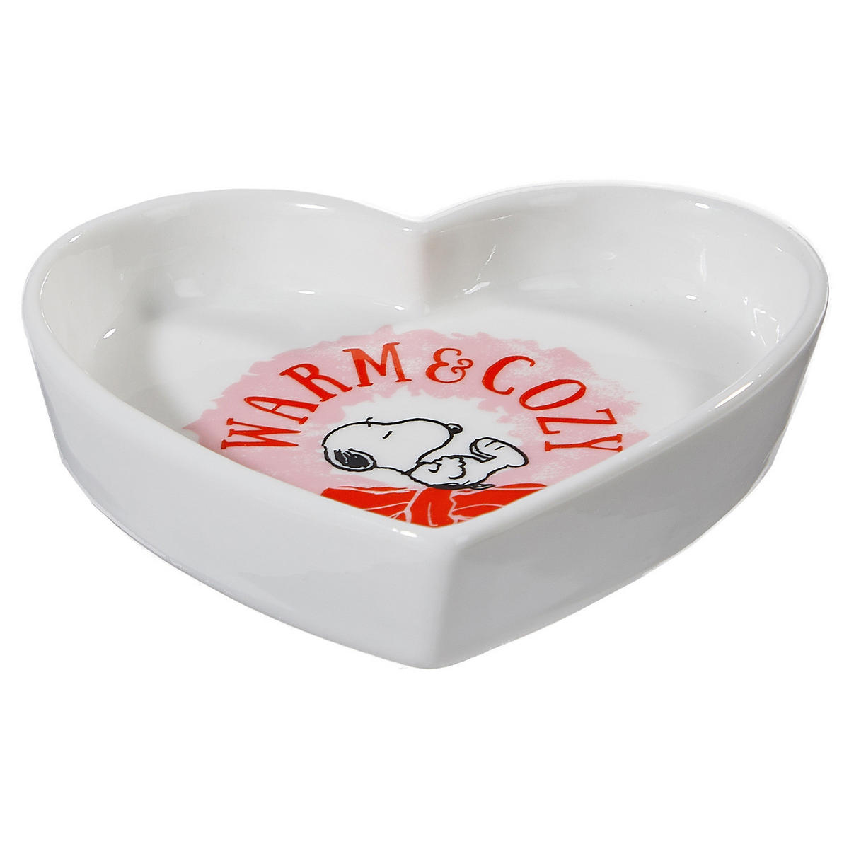 DEKOTELLER Peanuts Herz Warm & Cozy - Weiß, Keramik (2cm) - Butlers