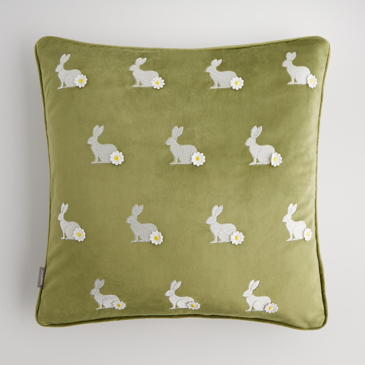 KISSENBEZUG Hopspring - Grün, Textil (45/45cm) - home&you