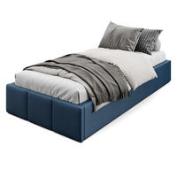 POLSTERBETT für Schlafzimmer Bett mit Stauraum Dunkelblau 90x200cm - Dunkelblau, Holzwerkstoff/Textil (90/200cm) - Muralo