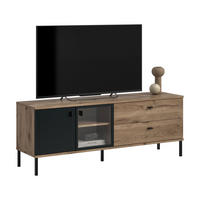 LOWBOARD Chess schwarz 154/41/57 cm - Braun, Holzwerkstoff (154/57/41cm) - Xonox