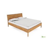 BETTGESTELL INA 90x210 Wildeiche - Wildeiche, Holz (90/210cm) - byoak