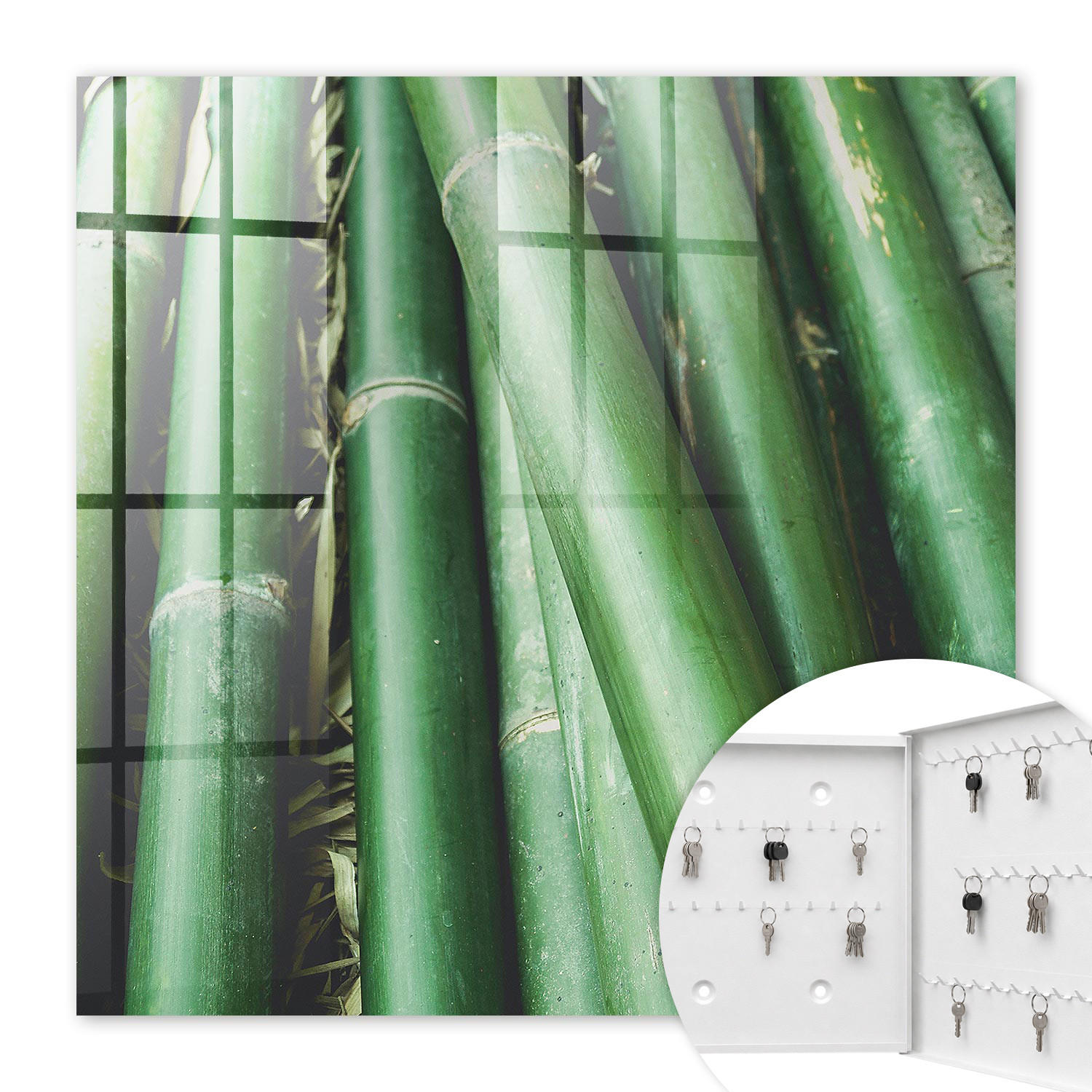 Tulup Schlüsselbox Grün 30x30x5 cm