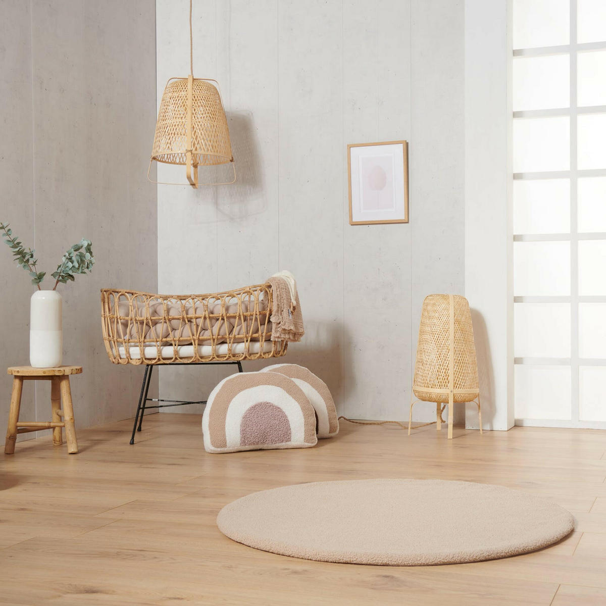 KRABBELDECKE Kinderteppich Teddy 2 in 1 - Beige, Textil (100/100cm) - nordic coast company