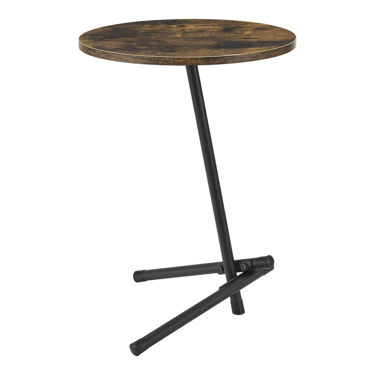 BEISTELLTISCH Karup - Dunkelbraun, Metall (40/40/55cm) - [en.casa]