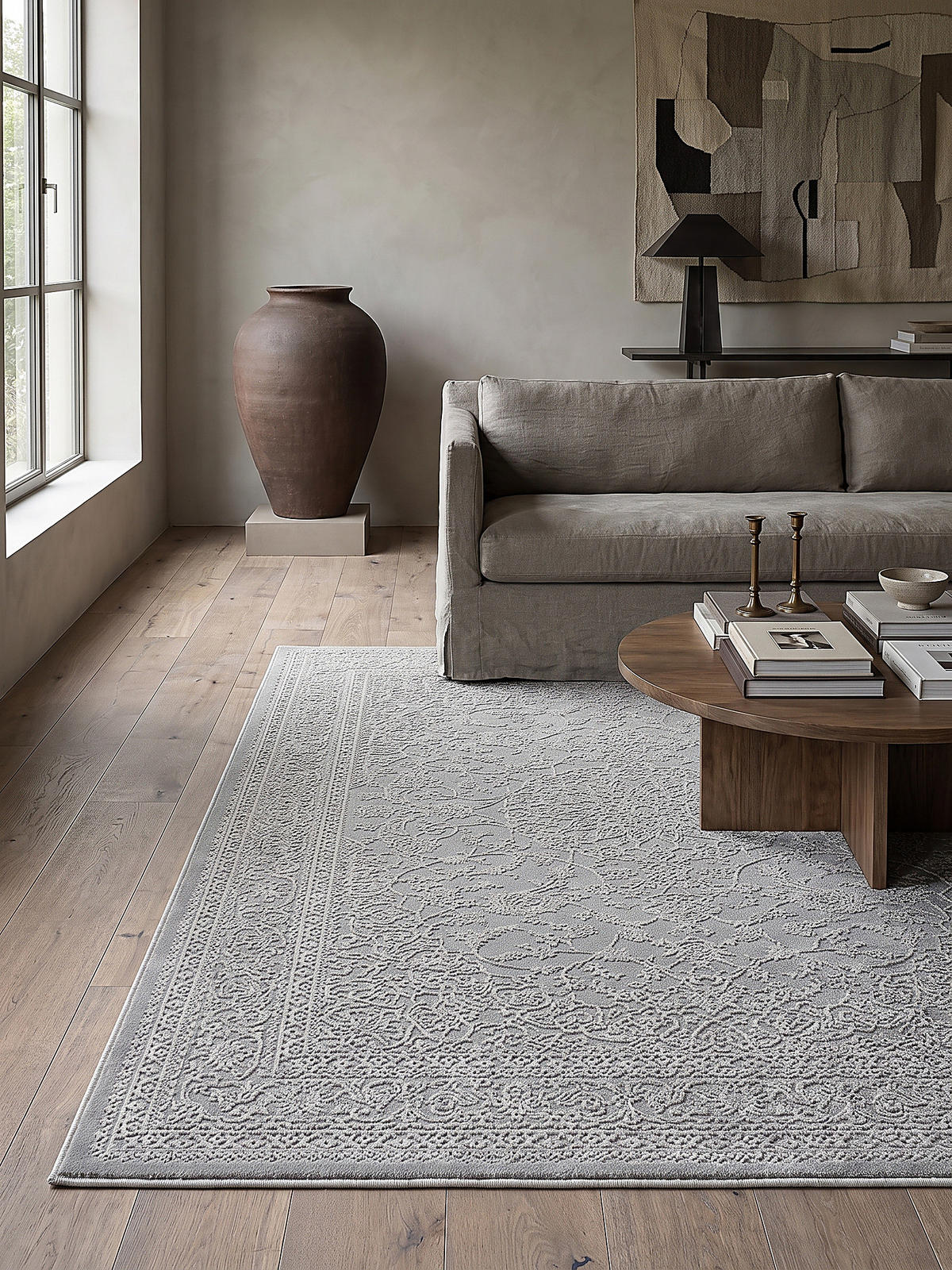 KURZFLORTEPPICH Uni KASOS Polyester Creme 160 x 230 cm - Beige, Textil (160/230cm) - KADIMA DESIGN