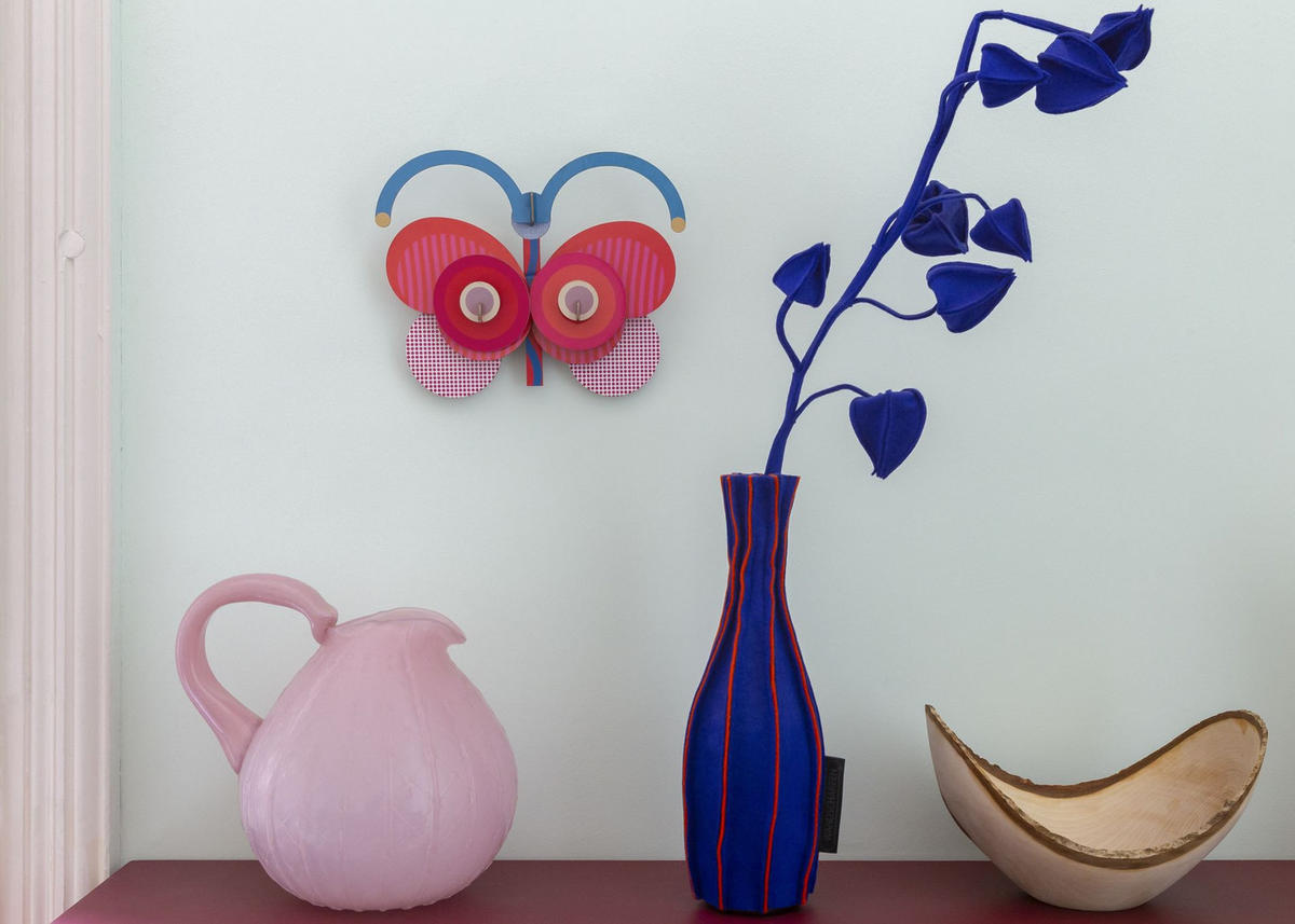 WANDSKULPTUR Bunt 7/21 cm - Multicolor, Wellpappe (7/21/26cm) - Studio Roof