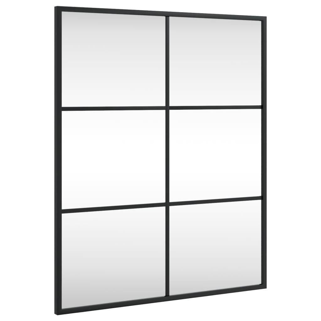 WANDSPIEGEL Schwarz 50x60 cm Rechteckig Eisen - Schwarz, Metall (50/60/60cm) - furnicato