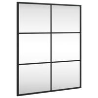 WANDSPIEGEL Schwarz 50x60 cm Rechteckig Eisen - Schwarz, Metall (50/60/60cm) - furnicato