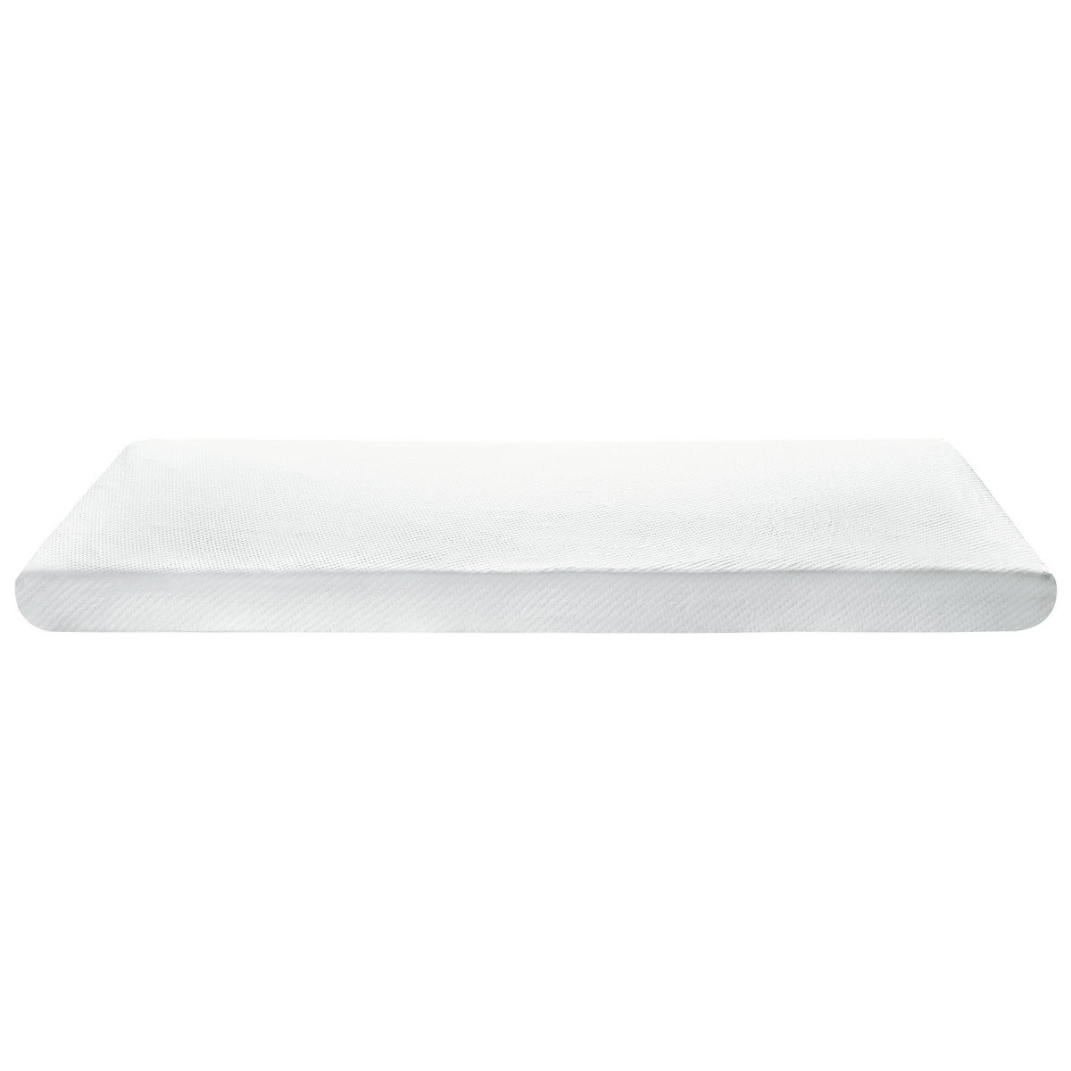 BABYSCHAUMSTOFFMATRATZE H2/3 Mittel 60/120 cm Hushy - Weiß, Textil (60/120cm) - Beliani