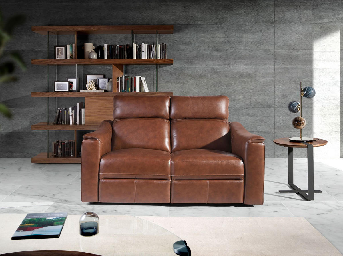 ECKTISCH Runder Nussbaum und schwarzer Stahl Ø50/52 cm - Nussbaumfarben/Walnussfarben, Holz/Holzwerkstoff (50/50/52cm) - ANGEL CERDA