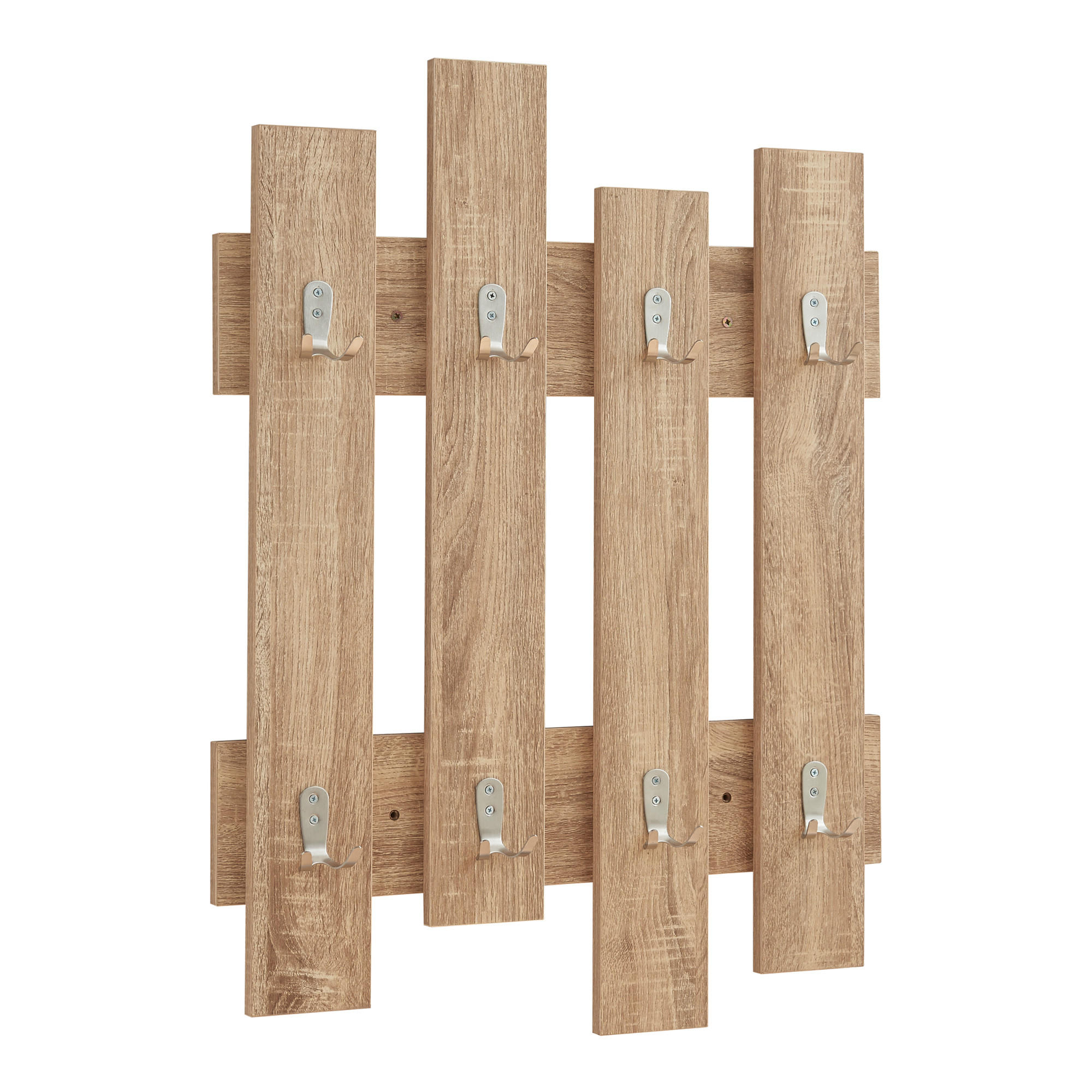 WANDGARDEROBE Raseborg - Eichefarben, Holzwerkstoff (60/80/3cm) - [en.casa]