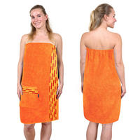 SAUNAKILT Dame Lugano Orange - Orange, Textil (150/75cm) - Lashuma