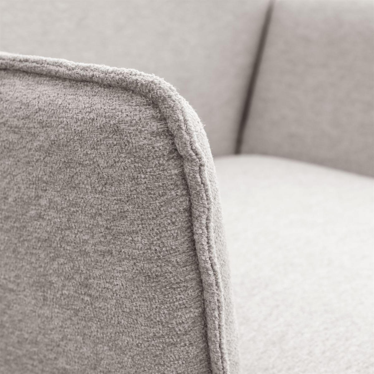 ARMLEHNENSTUHL OPHELIA mit Drehfunktion und Polsterung - Beige/Schwarz, Textil (60/87/64cm) - Lookway