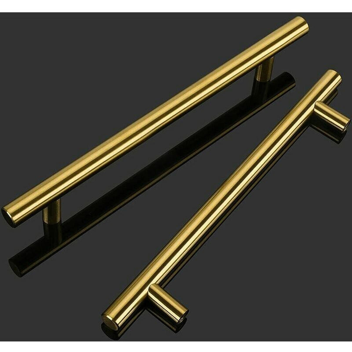 MÖBELGRIFF Gold 2er-Set 160 mm - Silberfarben, Metall (3.5/3.5/2.16cm)