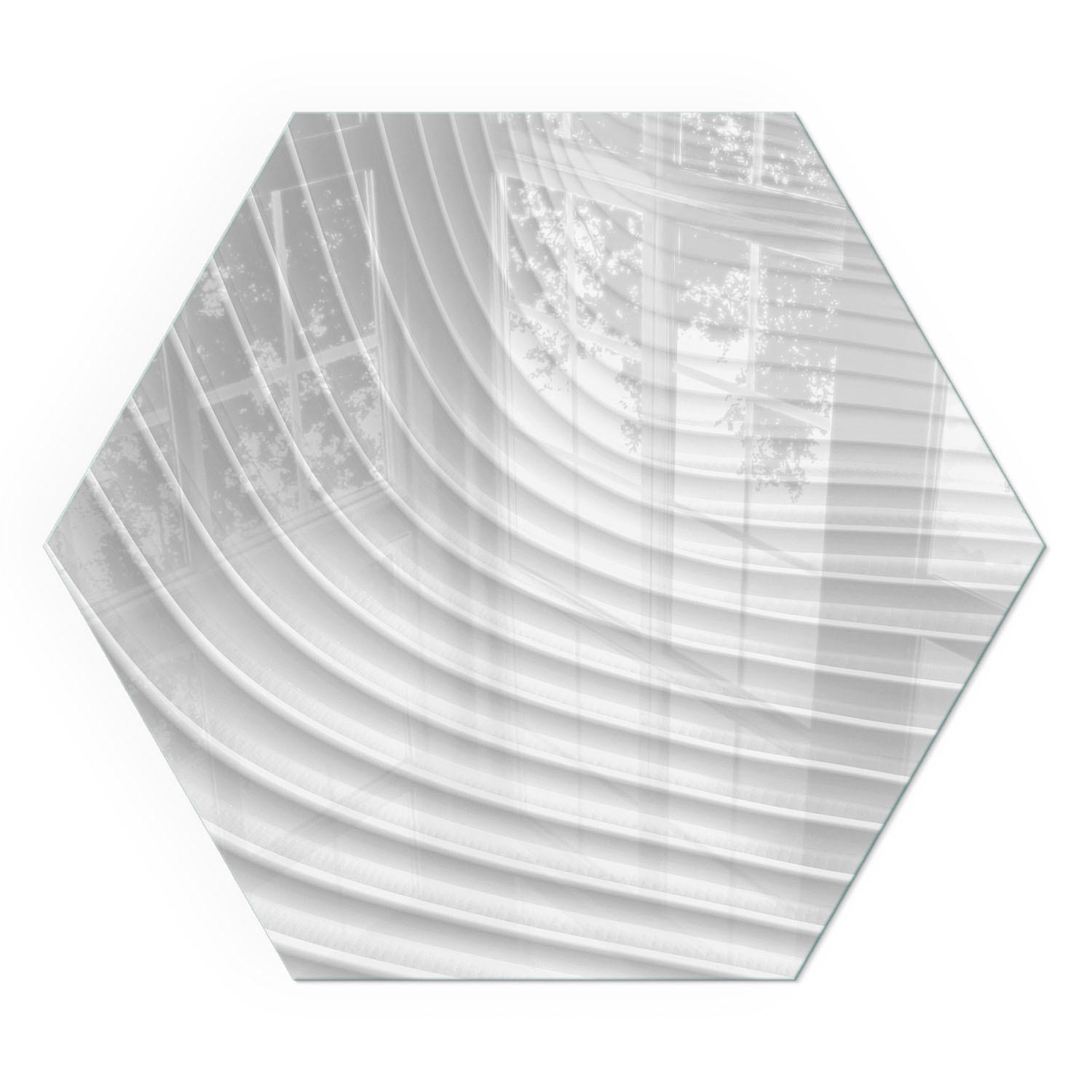 GLASPLATTE für Kamin h40 cm - Weiß, Glas (40/40/0.4cm) - TULUP