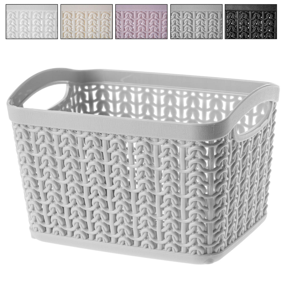 PLASTIKKORB 1,5L, grau - Grau, Kunststoff (11/15cm) - KADAX